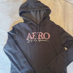Women's Gray Aeropostale Sweater Hoodie Sz M